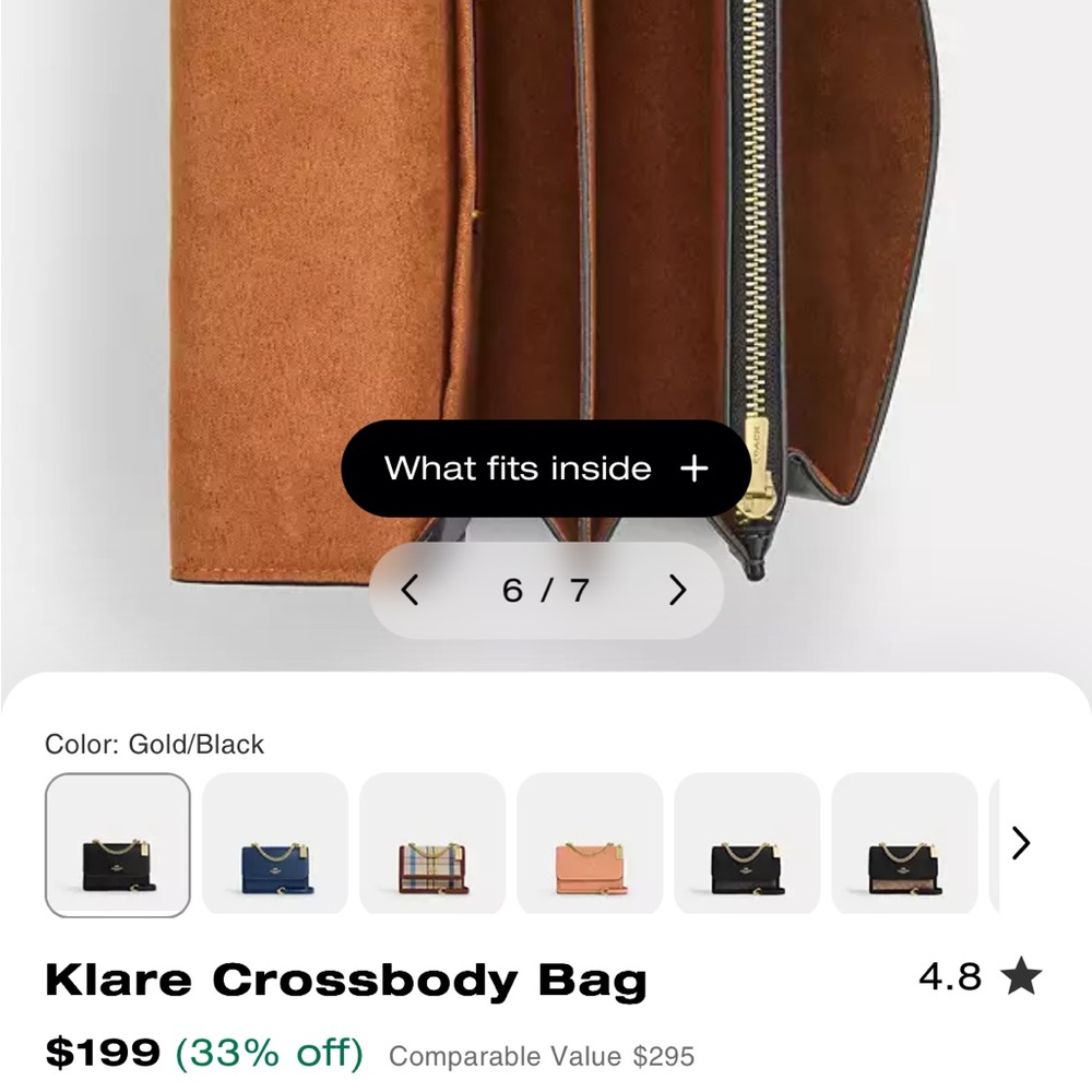 Coach Klare Crossbody Bag - Picture 9 of 10